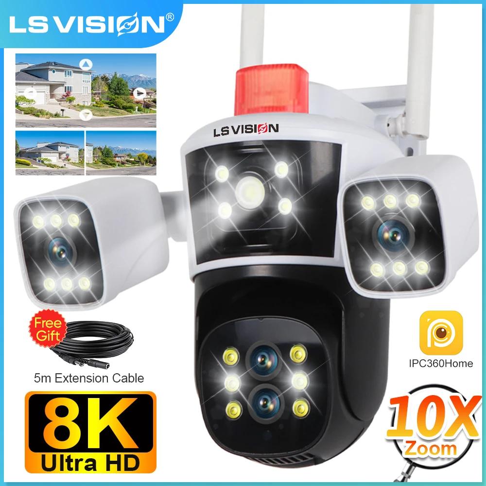 LS VISION ߿   ķ, Ȩ PTZ  , 16MP 8K  IP ī޶, 3  ȭ, 10X , 4  